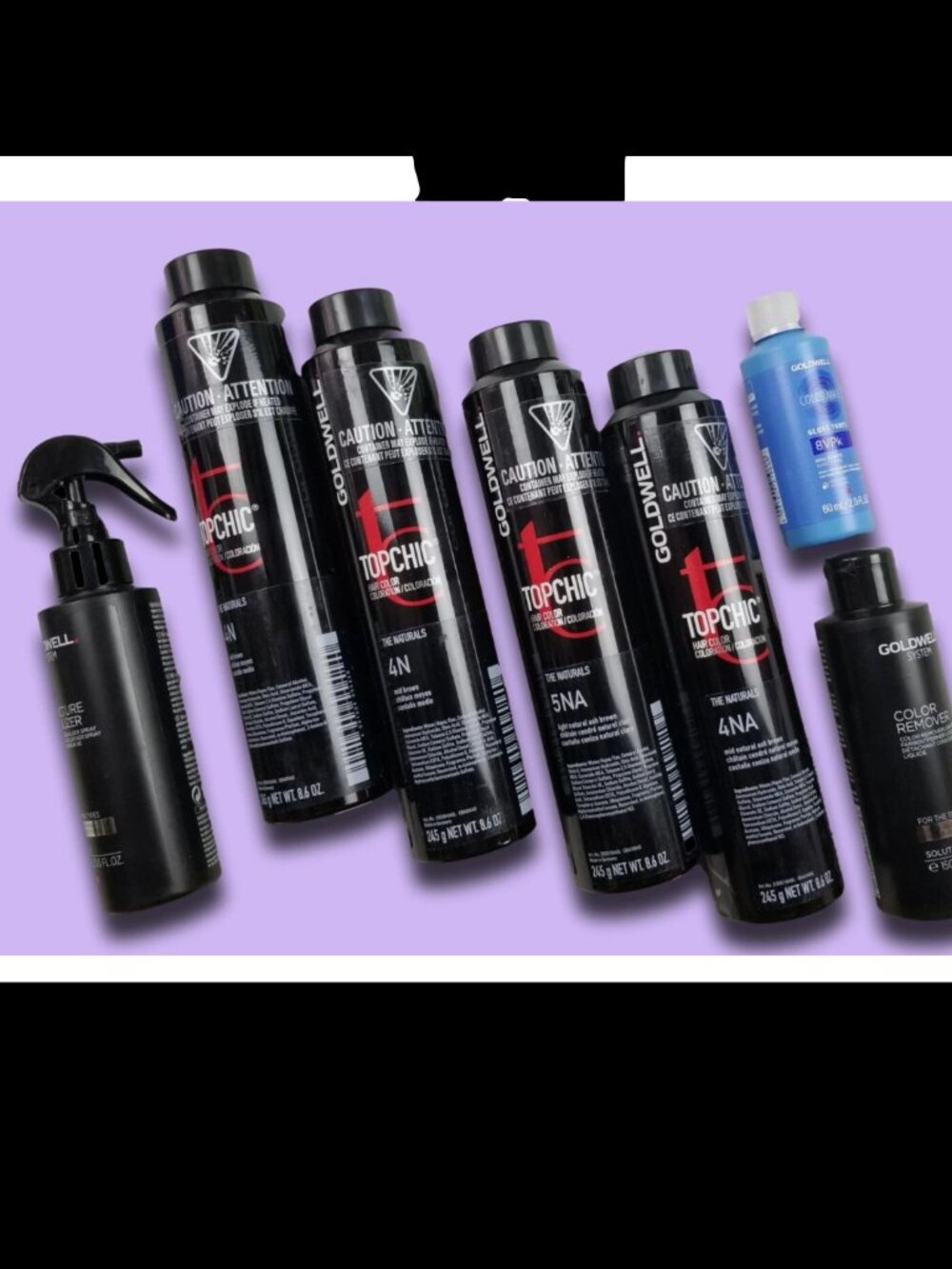 Goldwell TOPCHIC Assortment 4N, 4NA, 8VPK, Color Remover, Structure Equalizer